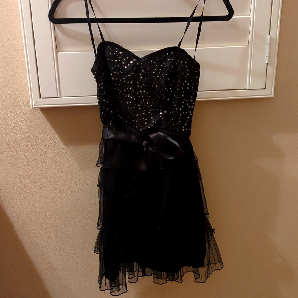 Charlotte russe sequin and ruffle dress
